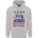 Funny Sewing Machine Seamstress Tailor Childrens Kids Hoodie Sports Grey