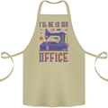 Funny Sewing Machine Seamstress Tailor Cotton Apron 100% Organic Khaki