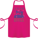 Funny Sewing Machine Seamstress Tailor Cotton Apron 100% Organic Pink