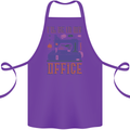 Funny Sewing Machine Seamstress Tailor Cotton Apron 100% Organic Purple