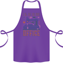 Funny Sewing Machine Seamstress Tailor Cotton Apron 100% Organic Purple