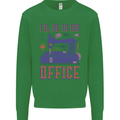 Funny Sewing Machine Seamstress Tailor Kids Sweatshirt Jumper Irish Green