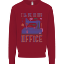 Funny Sewing Machine Seamstress Tailor Kids Sweatshirt Jumper Red