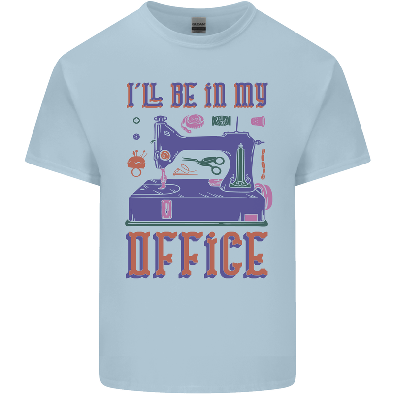 Funny Sewing Machine Seamstress Tailor Kids T-Shirt Childrens Light Blue