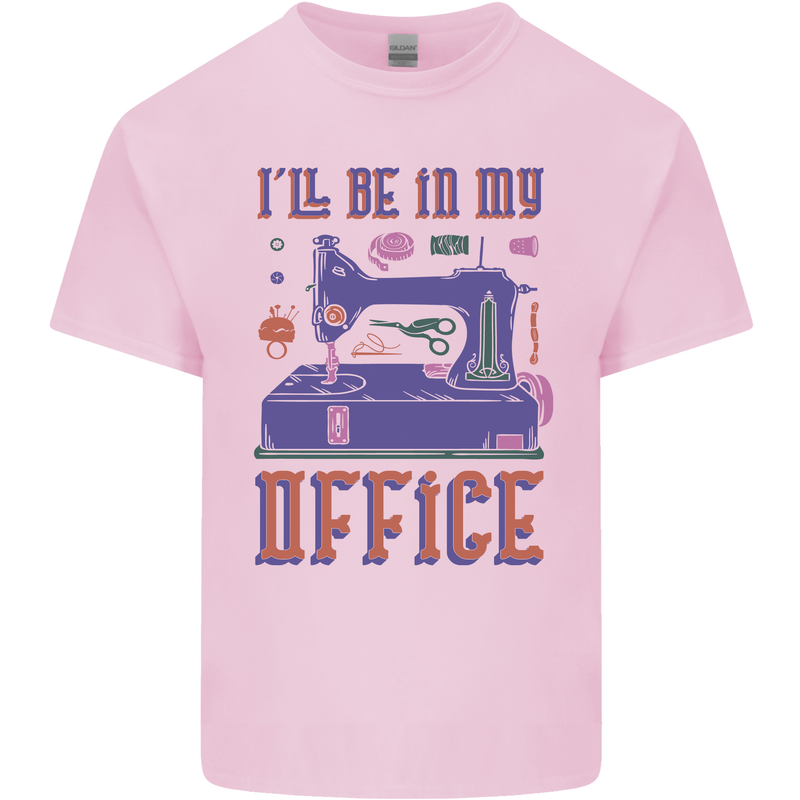 Funny Sewing Machine Seamstress Tailor Kids T-Shirt Childrens Light Pink