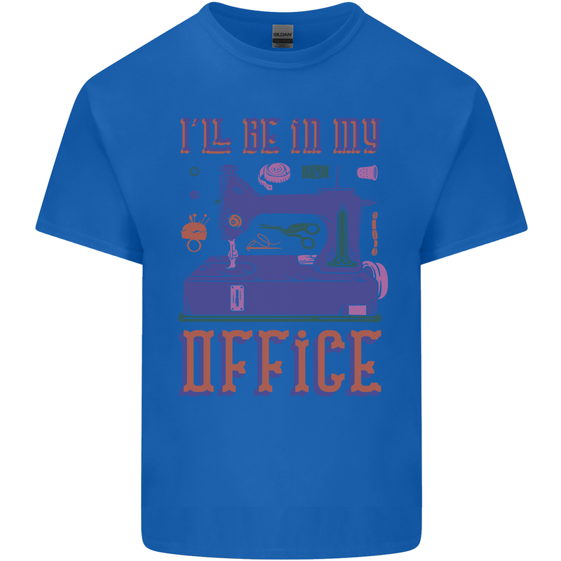 Funny Sewing Machine Seamstress Tailor Kids T-Shirt Childrens Royal Blue