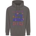 Funny Sewing Machine Seamstress Tailor Mens 80% Cotton Hoodie Charcoal