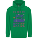 Funny Sewing Machine Seamstress Tailor Mens 80% Cotton Hoodie Irish Green
