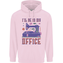 Funny Sewing Machine Seamstress Tailor Mens 80% Cotton Hoodie Light Pink