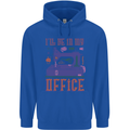 Funny Sewing Machine Seamstress Tailor Mens 80% Cotton Hoodie Royal Blue