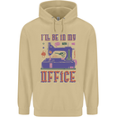 Funny Sewing Machine Seamstress Tailor Mens 80% Cotton Hoodie Sand