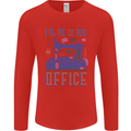 Funny Sewing Machine Seamstress Tailor Mens Long Sleeve T-Shirt Red
