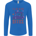 Funny Sewing Machine Seamstress Tailor Mens Long Sleeve T-Shirt Royal Blue