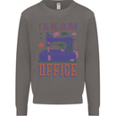 Funny Sewing Machine Seamstress Tailor Mens Sweatshirt Jumper Charcoal