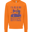 Funny Sewing Machine Seamstress Tailor Mens Sweatshirt Jumper Orange