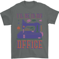Funny Sewing Machine Seamstress Tailor Mens T-Shirt 100% Cotton Charcoal