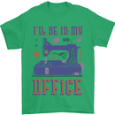 Funny Sewing Machine Seamstress Tailor Mens T-Shirt 100% Cotton Irish Green
