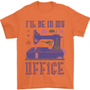 Funny Sewing Machine Seamstress Tailor Mens T-Shirt 100% Cotton Orange