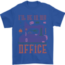 Funny Sewing Machine Seamstress Tailor Mens T-Shirt 100% Cotton Royal Blue