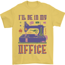 Funny Sewing Machine Seamstress Tailor Mens T-Shirt 100% Cotton Yellow