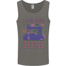 Funny Sewing Machine Seamstress Tailor Mens Vest Tank Top Charcoal