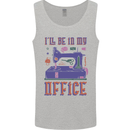 Funny Sewing Machine Seamstress Tailor Mens Vest Tank Top Sports Grey