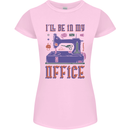 Funny Sewing Machine Seamstress Tailor Womens Petite Cut T-Shirt Light Pink