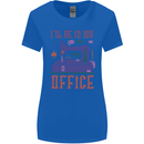 Funny Sewing Machine Seamstress Tailor Womens Wider Cut T-Shirt Royal Blue