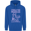 Funny Skater This Princess Wears Ice Skates Childrens Kids Hoodie Royal Blue