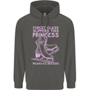 Funny Skater This Princess Wears Ice Skates Childrens Kids Hoodie Storm Grey