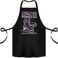 Funny Skater This Princess Wears Ice Skates Cotton Apron 100% Organic Black