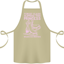 Funny Skater This Princess Wears Ice Skates Cotton Apron 100% Organic Khaki