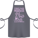 Funny Skater This Princess Wears Ice Skates Cotton Apron 100% Organic Steel