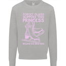 Funny Skater This Princess Wears Ice Skates Kids Sweatshirt Jumper Sports Grey