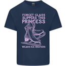 Funny Skater This Princess Wears Ice Skates Kids T-Shirt Childrens Navy Blue