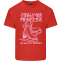 Funny Skater This Princess Wears Ice Skates Kids T-Shirt Childrens Red
