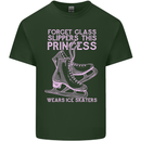 Funny Skater This Princess Wears Ice Skates Mens Cotton T-Shirt Tee Top Forest Green