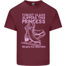 Funny Skater This Princess Wears Ice Skates Mens Cotton T-Shirt Tee Top Maroon