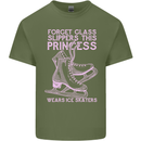 Funny Skater This Princess Wears Ice Skates Mens Cotton T-Shirt Tee Top Military Green