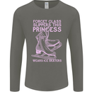 Funny Skater This Princess Wears Ice Skates Mens Long Sleeve T-Shirt Charcoal