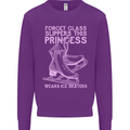 Funny Skater This Princess Wears Ice Skates Mens Sweatshirt Jumper Purple