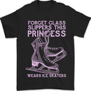 Funny Skater This Princess Wears Ice Skates Mens T-Shirt 100% Cotton Black
