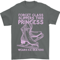 Funny Skater This Princess Wears Ice Skates Mens T-Shirt 100% Cotton Charcoal