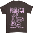 Funny Skater This Princess Wears Ice Skates Mens T-Shirt 100% Cotton Dark Chocolate