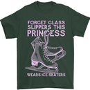 Funny Skater This Princess Wears Ice Skates Mens T-Shirt 100% Cotton Forest Green