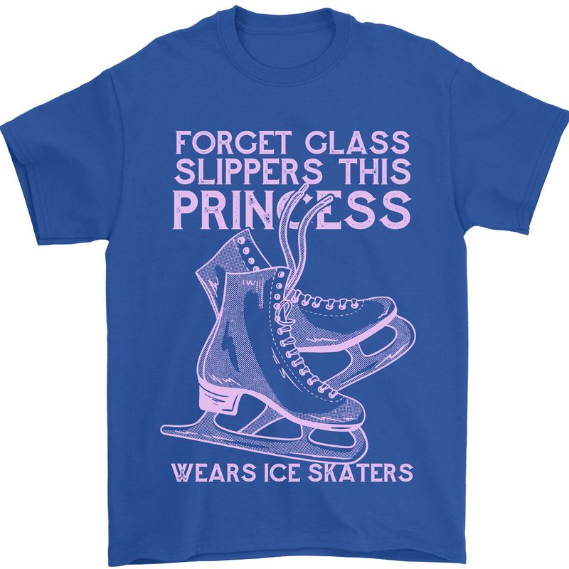 Funny Skater This Princess Wears Ice Skates Mens T-Shirt 100% Cotton Royal Blue