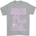 Funny Skater This Princess Wears Ice Skates Mens T-Shirt 100% Cotton Sports Grey