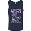 Funny Skater This Princess Wears Ice Skates Mens Vest Tank Top Navy Blue