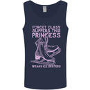 Funny Skater This Princess Wears Ice Skates Mens Vest Tank Top Navy Blue