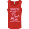 Funny Skater This Princess Wears Ice Skates Mens Vest Tank Top Red